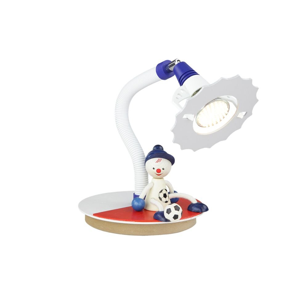 Elobra FUßBALLER Lampada da Tavolo Rosso, Bianco, 1-Luce main product photo
