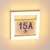 Lampada per numero civico Louisville LED Grigio, 1-Luce, Sensori di movimento