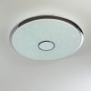 Plafoniera Alar LED Cromo, Bianco, 1-Luce, Telecomando