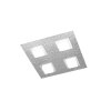 Grossmann BASIC Plafoniera LED Alluminio, 4-Luci