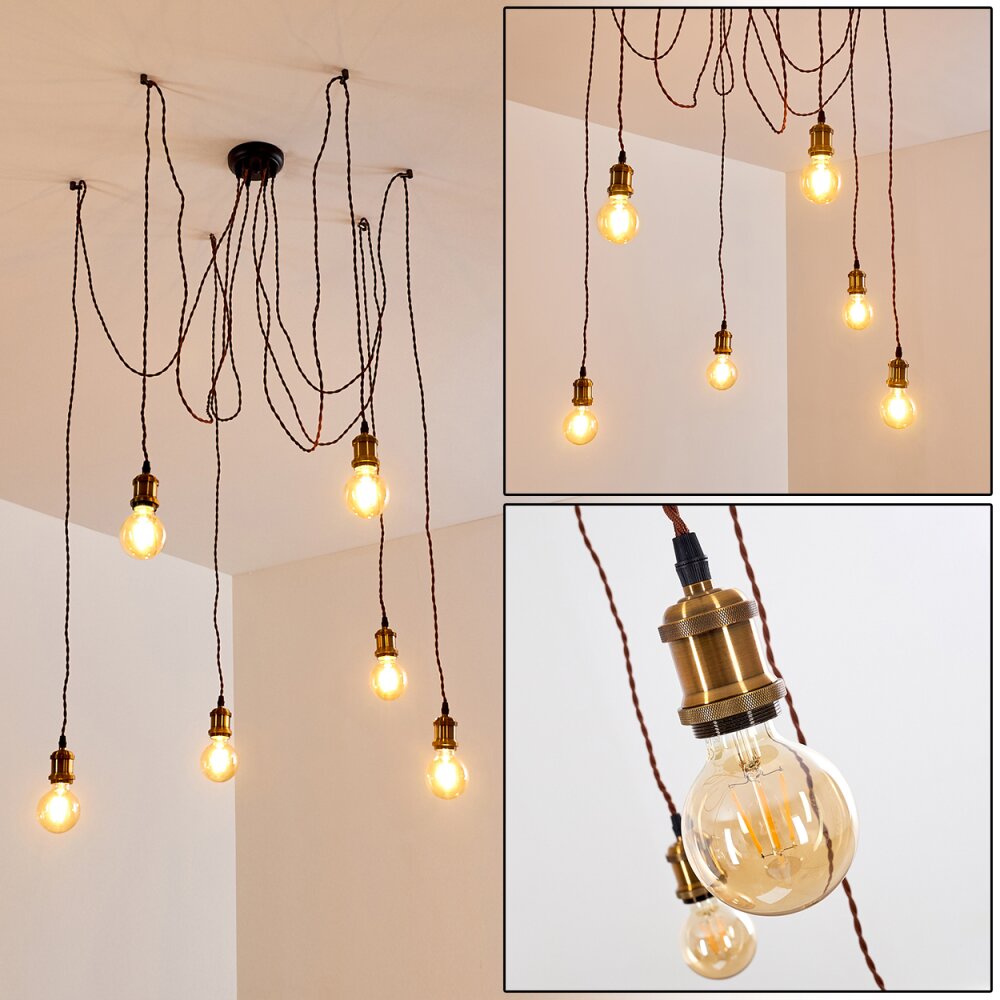 Zarow Lampadario a sospensione Marrone, Ottone, 6-Luci main product photo