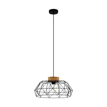 Eglo PADSTOW Lampadario a sospensione Marrone, Nero, 1-Luce