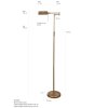 Steinhauer MEXLITE Lampada da terra LED Bronzo, 1-Luce