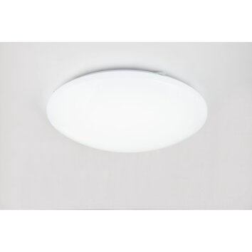 Globo ATREJU I Plafoniera LED Bianco, 1-Luce, Telecomando, Cambia colore