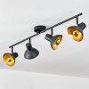 Neiden Plafoniera Nero-Oro, 4-Luci