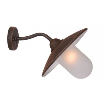 Lucide ARUBA Applique Ruggine, 1-Luce