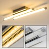 ISKUT Plafoniera LED Cromo, 2-Luci