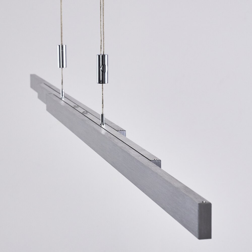 Airolo Lampada a Sospensione LED Cromo, Nichel opaco, 3-Luci