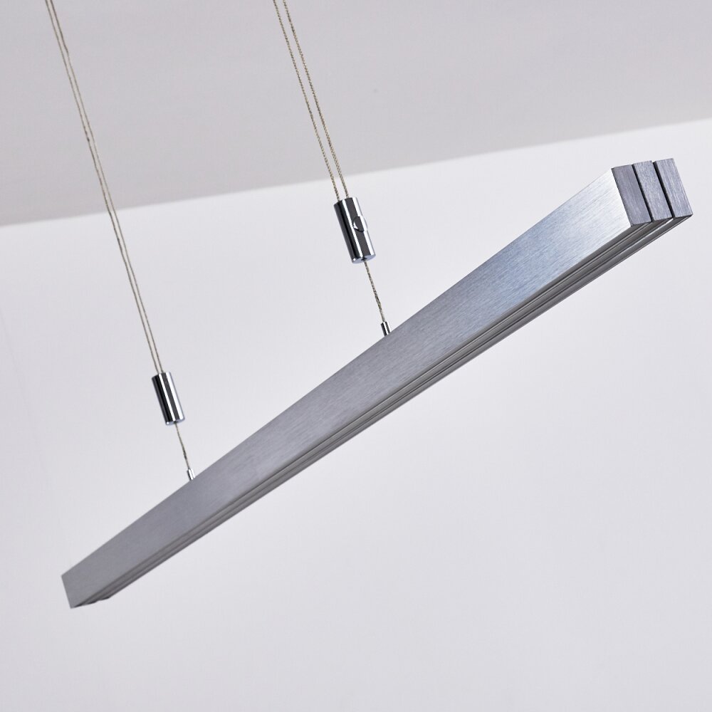 Airolo Lampada a Sospensione LED Cromo, Nichel opaco, 3-Luci