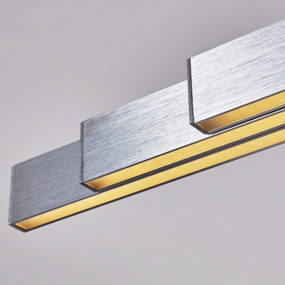 Airolo Lampada a Sospensione LED Cromo, Nichel opaco, 3-Luci