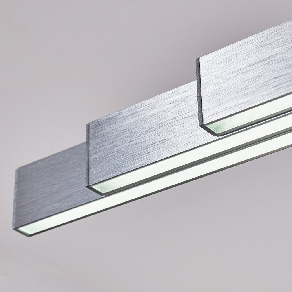 Airolo Lampada a Sospensione LED Cromo, Nichel opaco, 3-Luci