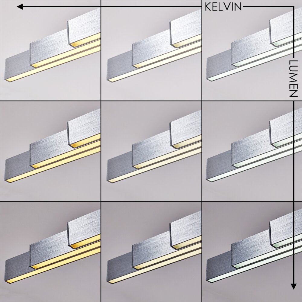 Airolo Lampada a Sospensione LED Cromo, Nichel opaco, 3-Luci