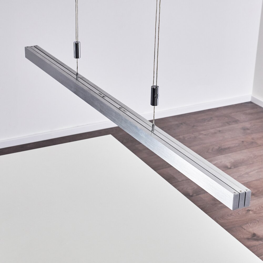 Airolo Lampada a Sospensione LED Cromo, Nichel opaco, 3-Luci