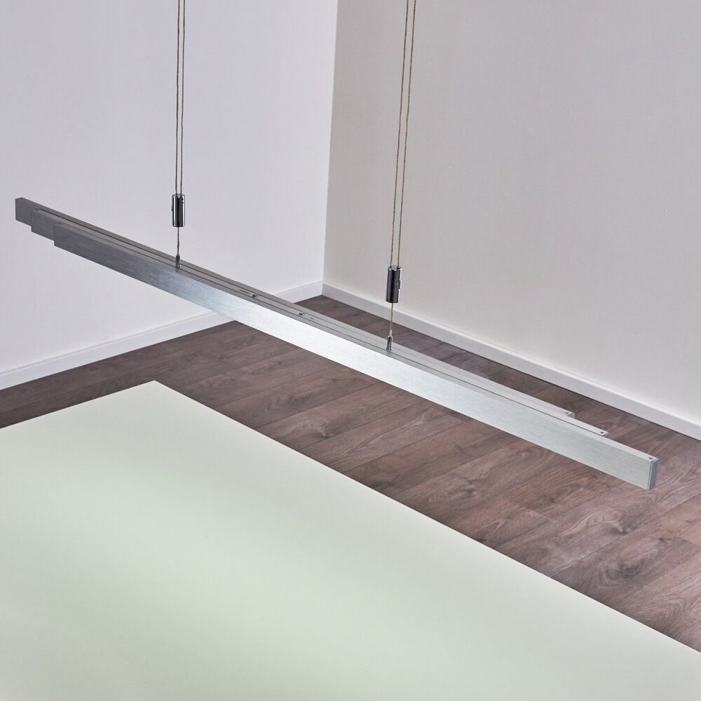 Airolo Lampada a Sospensione LED Cromo, Nichel opaco, 3-Luci
