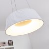 Fremont Lampadario a sospensione LED Bianco, 1-Luce, Telecomando