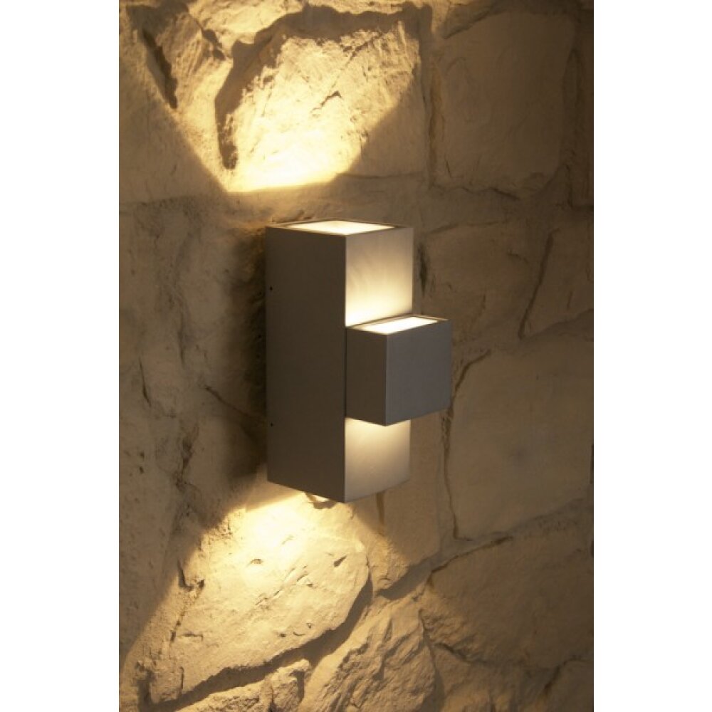 Konstsmide MONZA Applique per esterno LED Acciaio inox, 2-Luci
