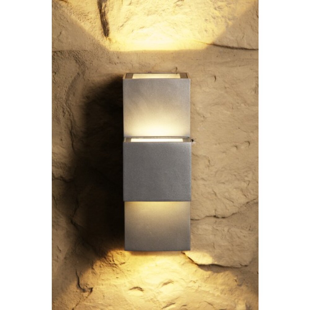 Konstsmide MONZA Applique per esterno LED Acciaio inox, 2-Luci