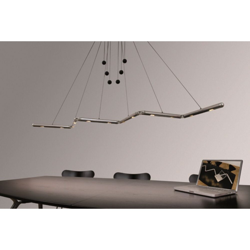 Basis-Leuchten GENUA Lampada a Sospensione LED Alluminio, 6-Luci main product photo