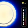 Brilliant Vilma Plafoniera LED Argento, Bianco, 1-Luce, Telecomando, Cambia colore