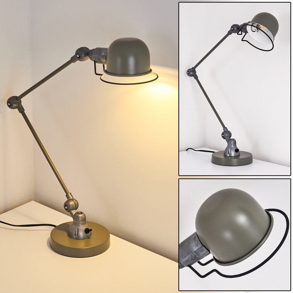 Arild Lampada da tavolo Verde, Argento, 1-Luce main product photo
