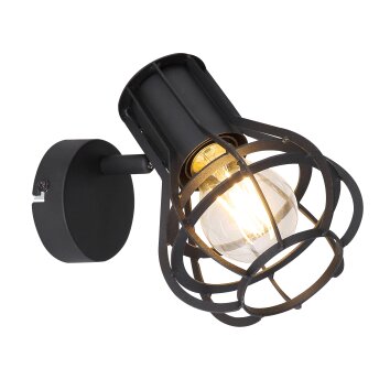 Globo CLASTRA faretto Nero, 1-Luce