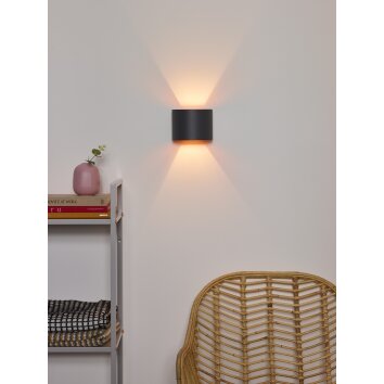 Lucide XIO Applique Grigio, 1-Luce