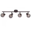 Brilliant Virgo Barra con faretti da soffitto Marrone, 4-Luci