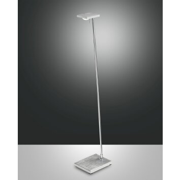 Fabas Luce Como Lampada da terra LED Alluminio, Cromo, 1-Luce