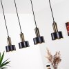 Pretoria Lampada a Sospensione LED Ottone, Nero, 4-Luci