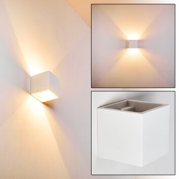 Mazara Applique Bianco, 1-Luce