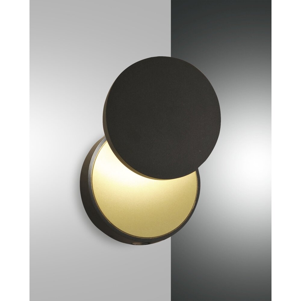 Fabas Luce Ara Applique LED Oro, Nero, 1-Luce main product photo