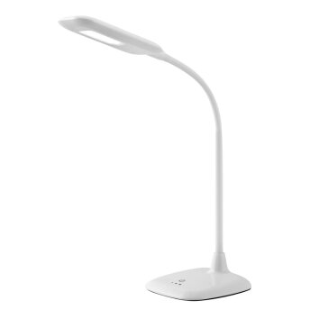Brilliant Nele Lampada da Tavolo LED Bianco, 1-Luce