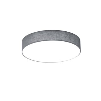 Trio LUGANO Plafoniera LED Grigio, 1-Luce