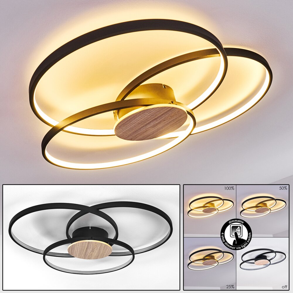 Skanes Plafoniera LED Nero, 1-Luce main product photo