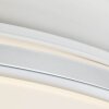 Plafoniera Brilliant Jamil LED Argento, Bianco, 1-Luce, Telecomando