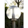 Globo BOWLE II Illuminazione esterna Acciaio inox, Trasparente, chiaro, 1-Luce
