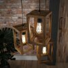 Siddeburen Lampada a Sospensione Legno scuro, 3-Luci