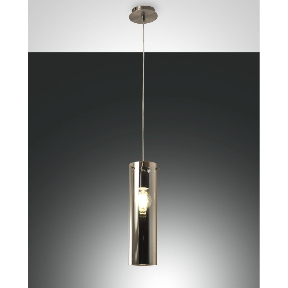 Fabas Luce Sintesi Lampada a Sospensione Nichel lucido, 1-Luce main product photo