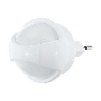 Eglo TINEO Lampada da presa elettrica LED Bianco, 1-Luce, Sensori di movimento