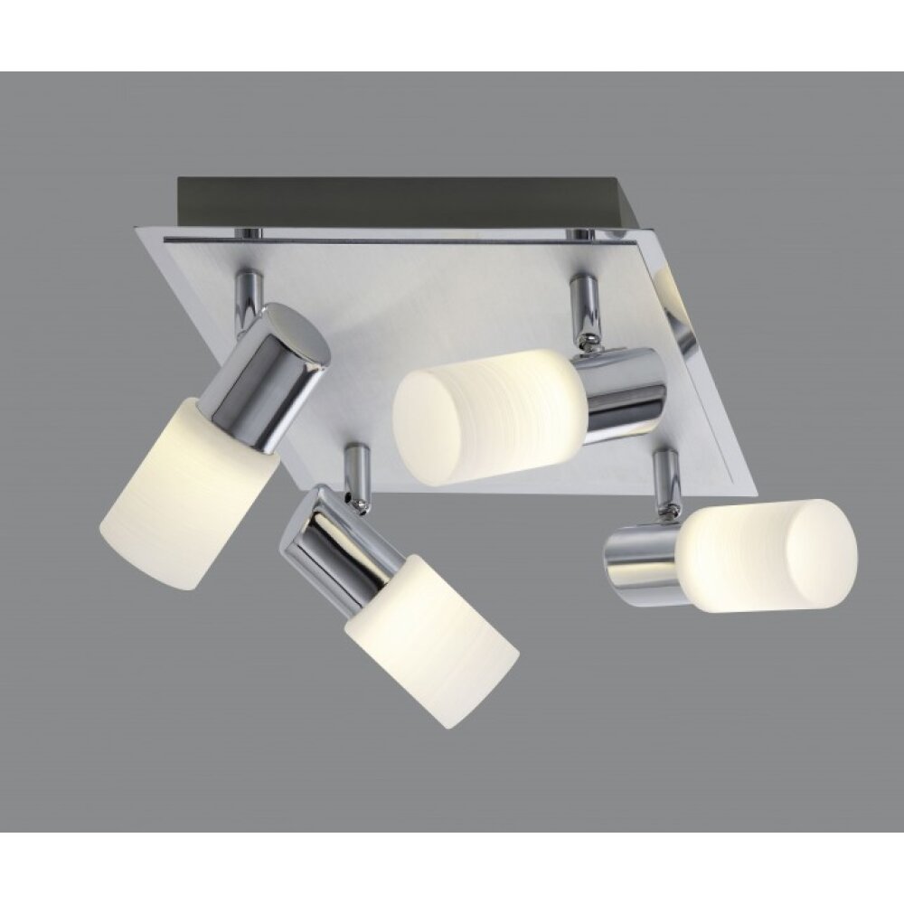Trio 8214 Plafoniera LED Alluminio, Cromo, Acciaio inox, 4-Luci main product photo