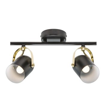 Nordlux LOTUS Faretto da soffitto Ottone, Nero, 2-Luci