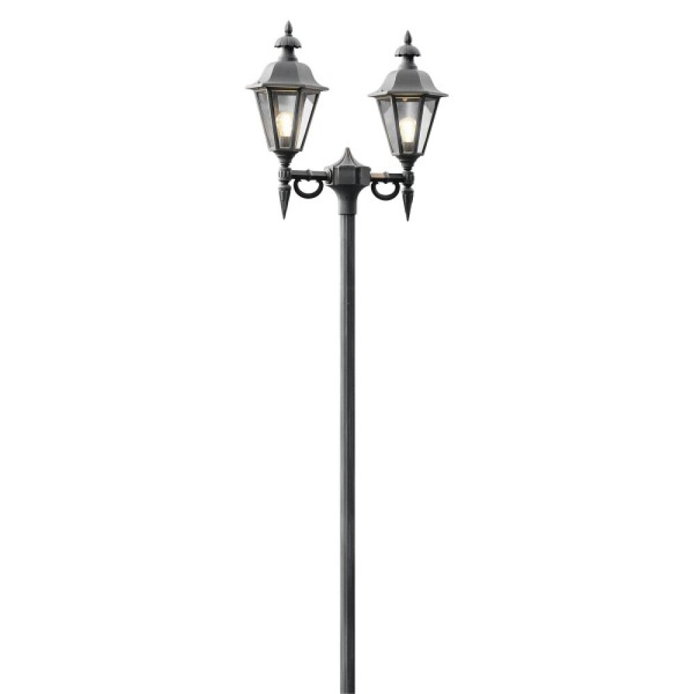 Konstsmide Pallas Testa della lampada Nero, 2-Luci main product photo