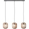 Lampada a Sospensione Brilliant Woodrow Marrone, 3-Luci