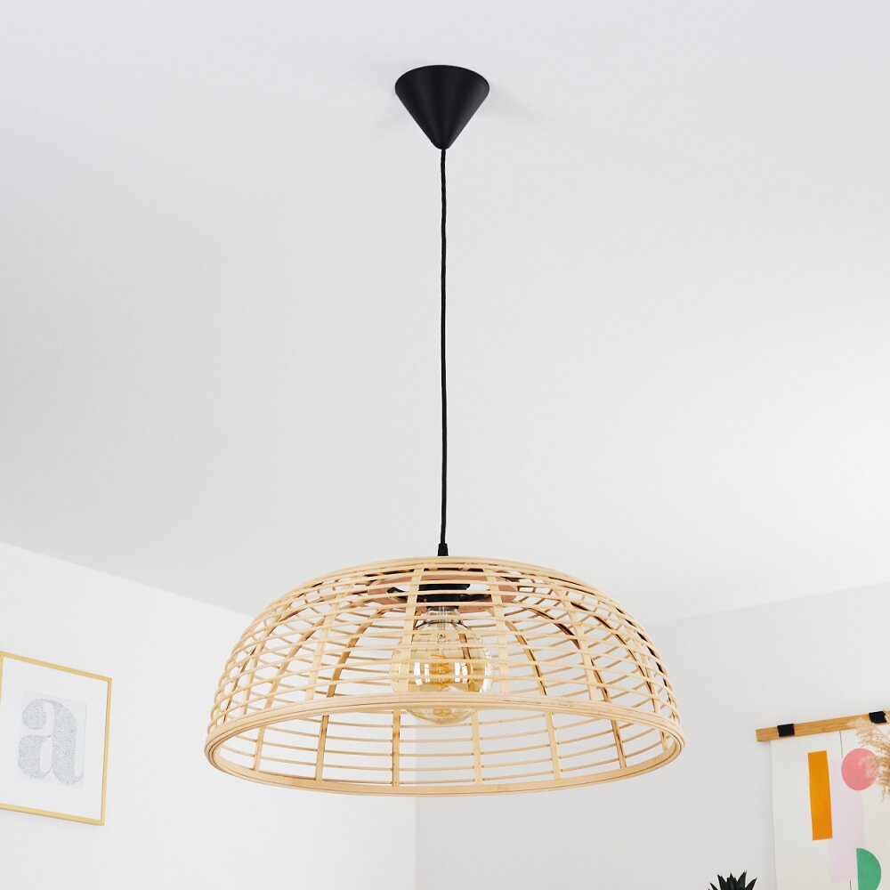 Mongolei Lampadario a sospensione Nero, 1-Luce