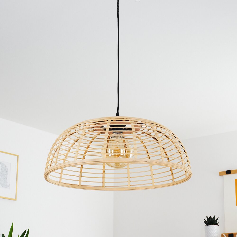 Mongolei Lampadario a sospensione Nero, 1-Luce