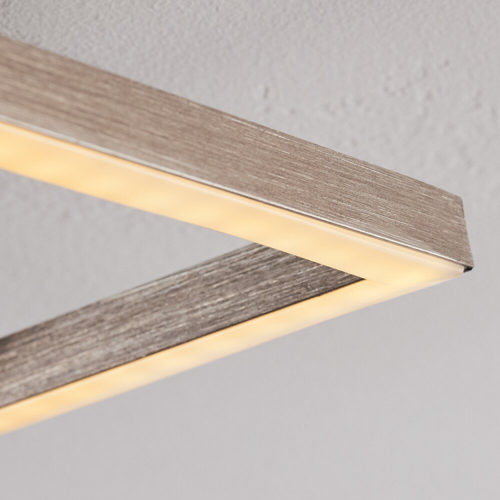 Cheka Plafoniera LED Alluminio, 3-Luci, Telecomando