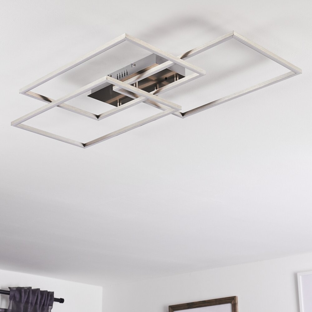 Cheka Plafoniera LED Alluminio, 3-Luci, Telecomando