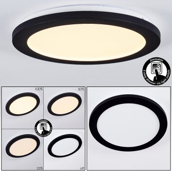 Siguna Plafoniera LED Nero, 1-Luce