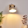 Orny Applique Marrone, Zincato, 1-Luce