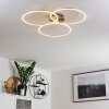 Johsa Plafoniera LED Nichel opaco, Argento, 3-Luci